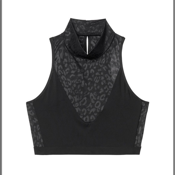 VS Mock Neck Crop Top - Picture 2 of 8